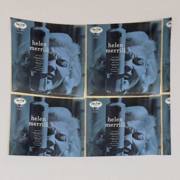 Item preview, Helen Merrill,singer, microphone, bop, jazz, 50's designed and sold by Vintaged.