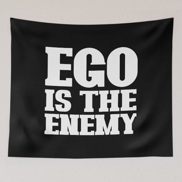 Item preview, Ego is the enemy (white) designed and sold by didijuca.