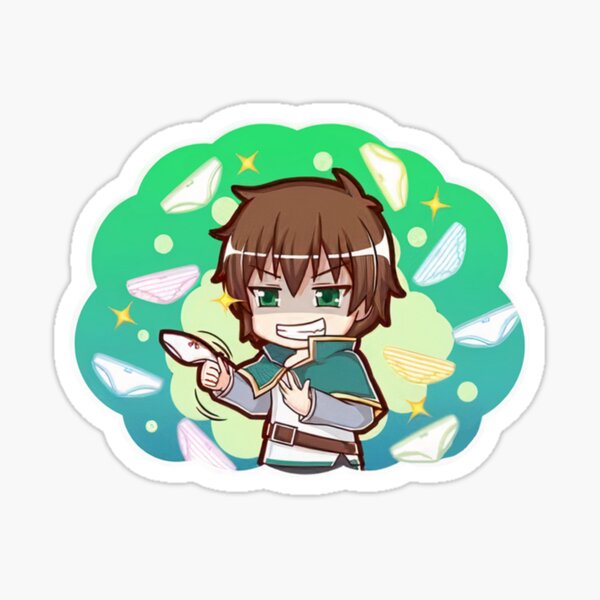 Chibi funny Kazuma , Konosuba ! Sticker by Anna Blonwell