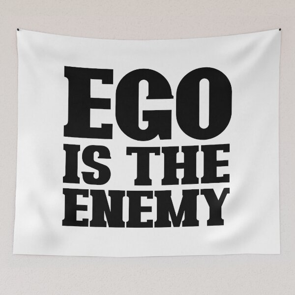 Item preview, Ego is the enemy (black) designed and sold by didijuca.