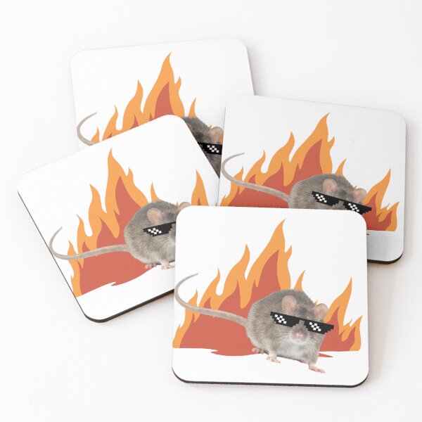 Item preview, cool rat with fire designed and sold by Maxxxwell13.