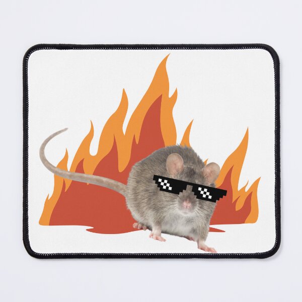 Item preview, cool rat with fire designed and sold by Maxxxwell13.