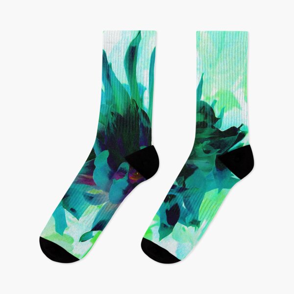 Item preview, Stunning Teal and Black Cactus Dahlia designed and sold by myrubiogarden.