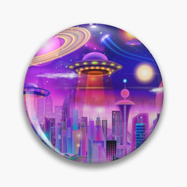 Item preview, Cosmic Futuristic City designed and sold by GeraldNewtonArt.