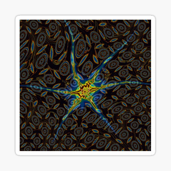 Iridescent Stars 4 Sticker