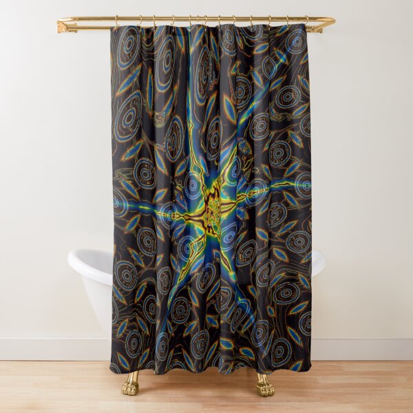 Iridescent Stars 4 Shower Curtain