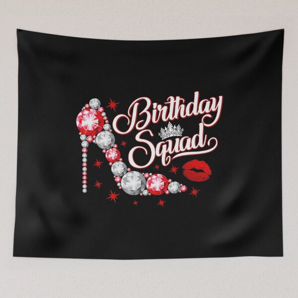 Item preview, Birthday Squad, group design. Birthday party woman’s  designed and sold by iclipart.