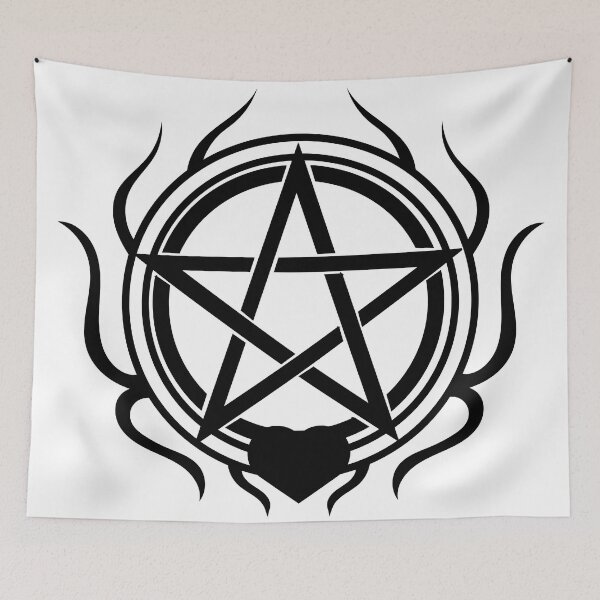 Item preview, Pentagram Heart- Creepy Cute designed and sold by Anxatzi.