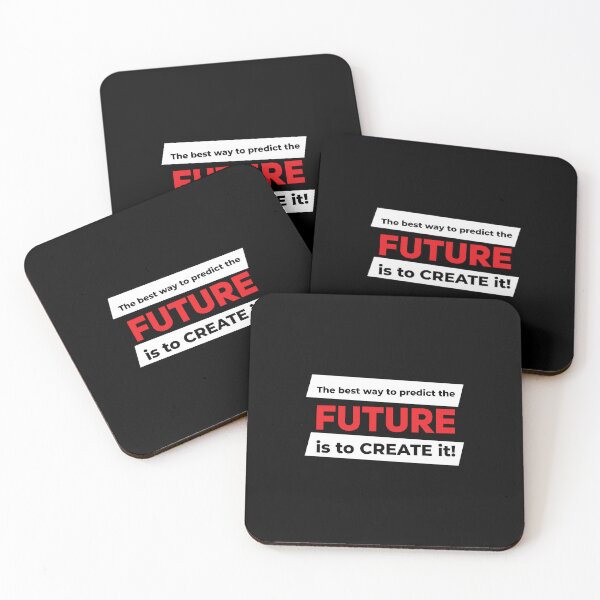 Item preview, The best way to predict the future is to create it! (White and Red) designed and sold by ResuWreck.