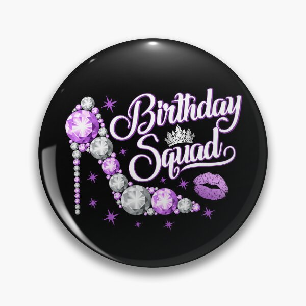 Item preview, Birthday Squad, group design. Birthday party woman’s  designed and sold by iclipart.