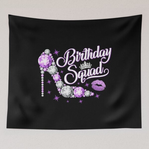 Item preview, Birthday Squad, group design. Birthday party woman’s  designed and sold by iclipart.