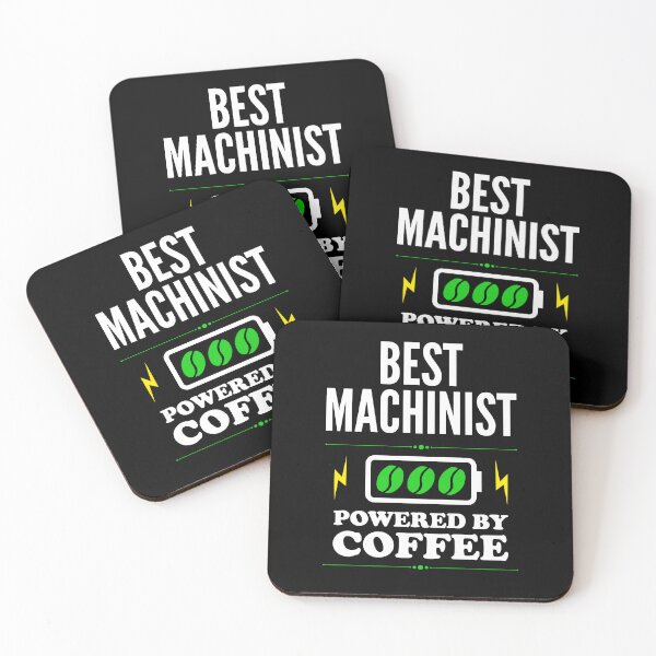 Item preview, Best Machinist Powered By Coffee for Machinist designed and sold by SVPOD.