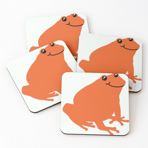 Item preview, Tomato Frog Smiling Funny Red Reptile designed and sold by ElenaJoyDesign.