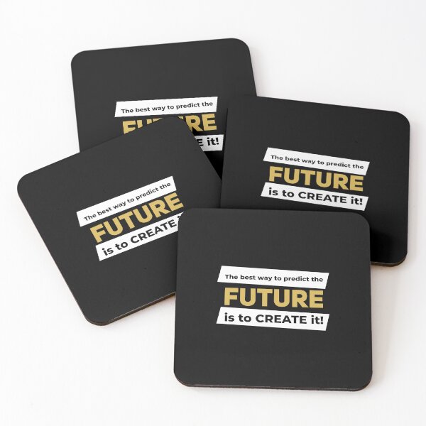 Item preview, The best way to predict the future is to create it! (White and Gold) designed and sold by ResuWreck.