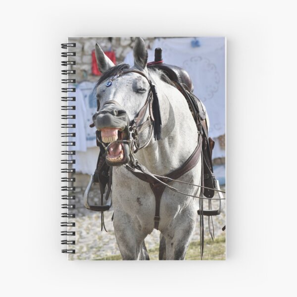 Just Horsing Around, Berat, Albania Spiral Notebook