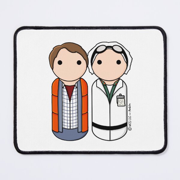 Item preview, Back to the Future - Marty McFly and Doc Brown  designed and sold by scrambledpegs.