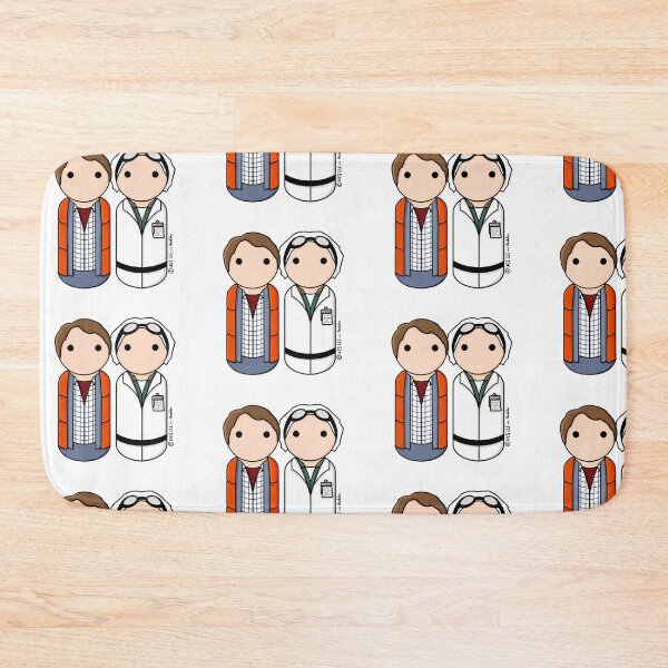 Item preview, Back to the Future - Marty McFly and Doc Brown  designed and sold by scrambledpegs.