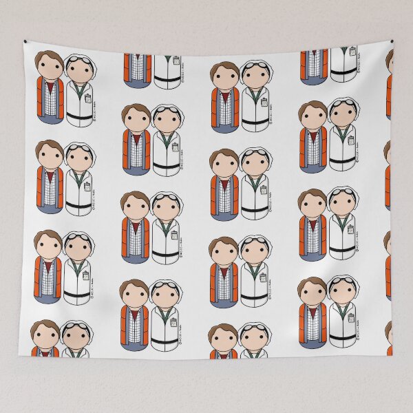 Item preview, Back to the Future - Marty McFly and Doc Brown  designed and sold by scrambledpegs.