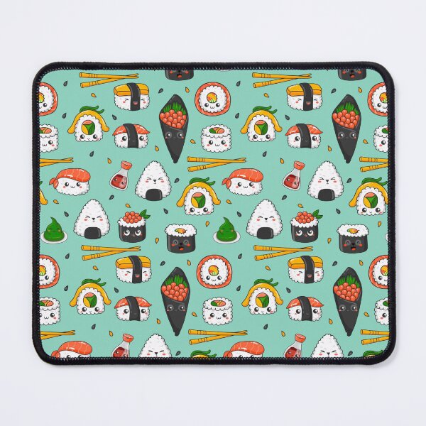 Item preview, Kawaii Sushi Pattern designed and sold by kawaiistudio.