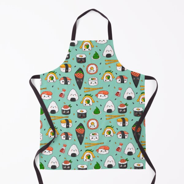 Item preview, Kawaii Sushi Pattern designed and sold by kawaiistudio.
