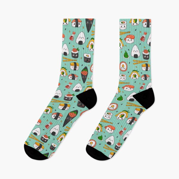 Item preview, Kawaii Sushi Pattern designed and sold by kawaiistudio.