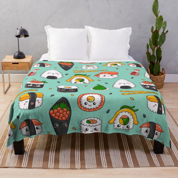 Item preview, Kawaii Sushi Pattern designed and sold by kawaiistudio.