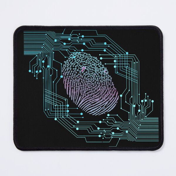 Artikelvorschau, Geek-Design mit Platine und Fingerabdruck. Ingenieurskleidung. entworfen und verkauft von GEM STYLE.