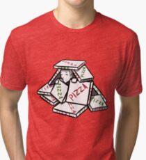 pizza box fort Tri-blend T-Shirt