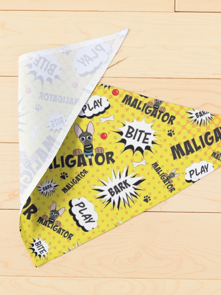 Alternate view of The Maligator: Bark, Bite, Play Pet Bandana