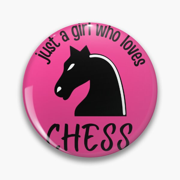 Item preview, just a girl who loves chess designed and sold by Pink Lemon.