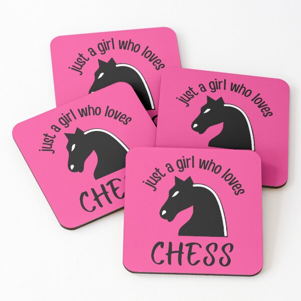 just a girl who loves chess Coasters (Set of 4)