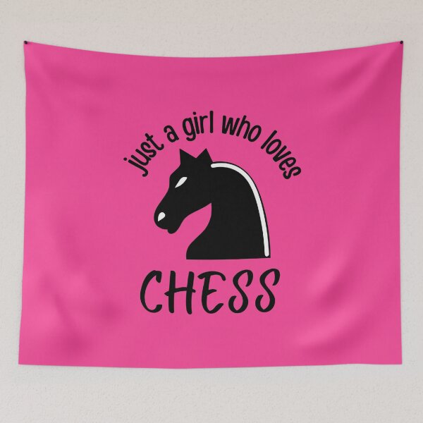 Item preview, just a girl who loves chess designed and sold by Pink Lemon.