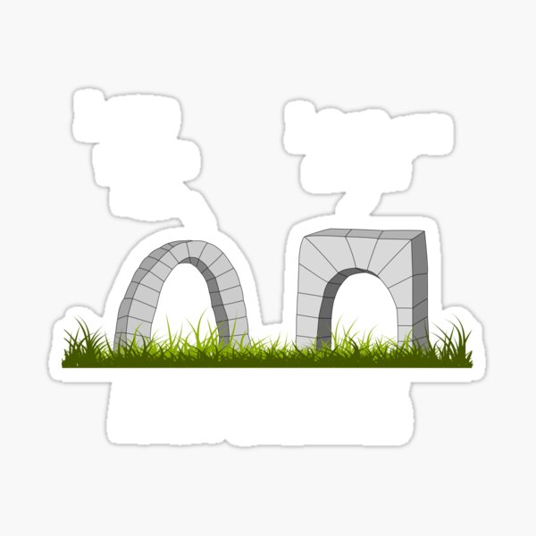 "Arch Enemies pun architecture archenemy" Sticker for Sale by