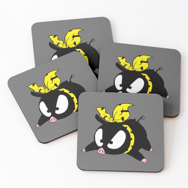 Item preview, ORIGINAL HQ Pig from Ranma 1/2 P-Chan, Peechan, Grey BR ORIGINAL BY CRUSHART1 ON REDBUBBLE designed and sold by CrushArt1.
