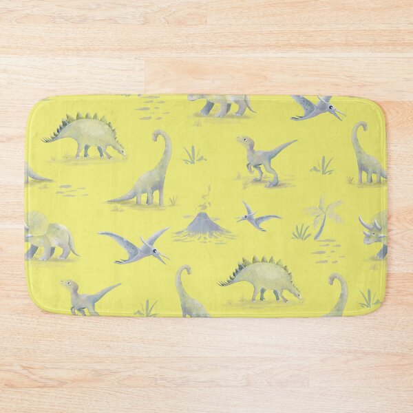 Item preview, Pattern dinosaurs prehistoric animals children's drawing designed and sold by Lady Bruniere.