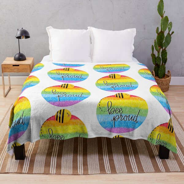 Item preview, Bee Proud Rainbow Flowes designed and sold by AlessiaUrsoArts.