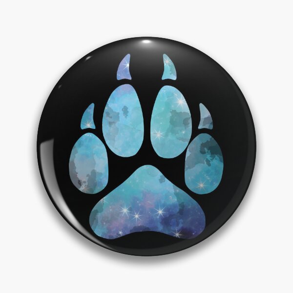 Item preview, Blue Space Wolf Paw Print designed and sold by geraldineMS.