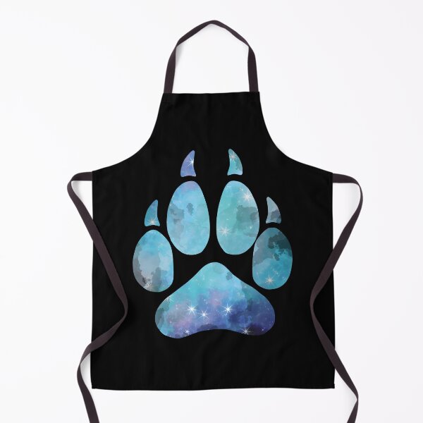 Item preview, Blue Space Wolf Paw Print designed and sold by geraldineMS.
