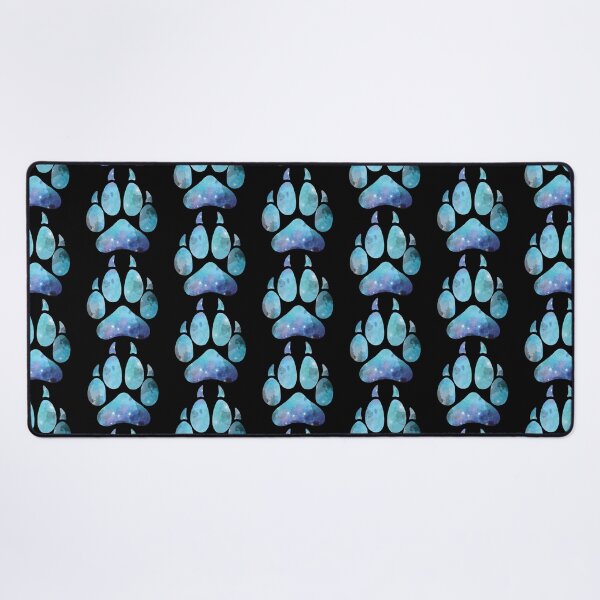 Item preview, Blue Space Wolf Paw Print designed and sold by geraldineMS.