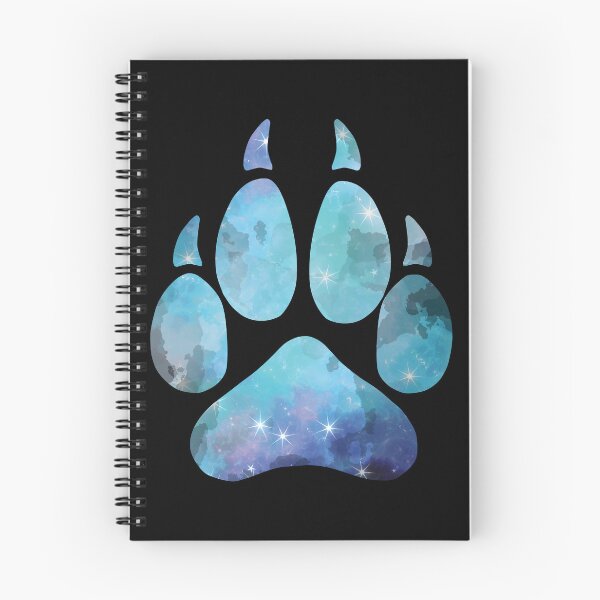 Item preview, Blue Space Wolf Paw Print designed and sold by geraldineMS.