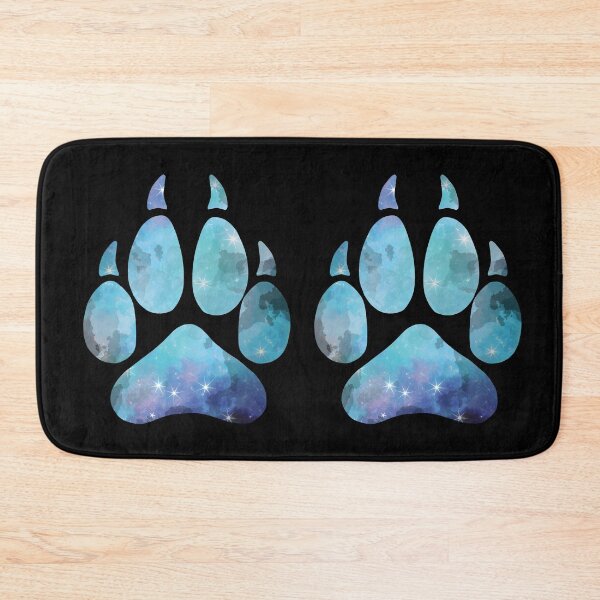 Item preview, Blue Space Wolf Paw Print designed and sold by geraldineMS.