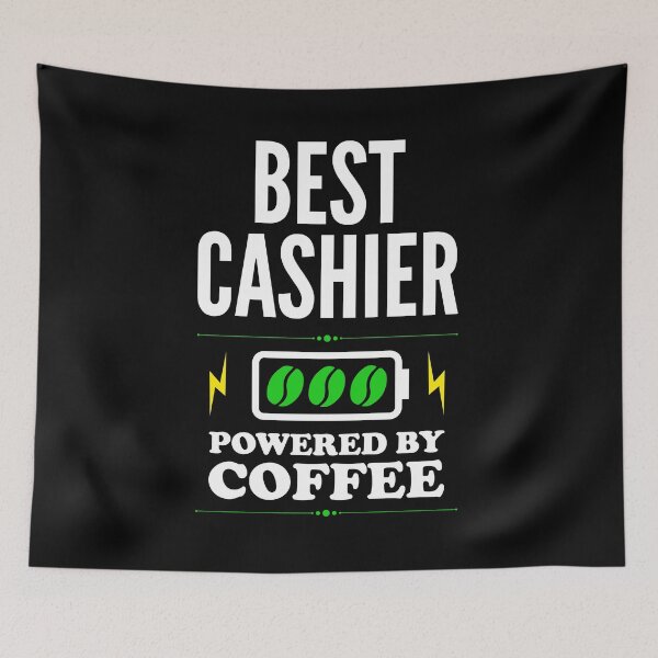 Item preview, Best Cashier Powered By Coffee for Cashier designed and sold by SVPOD.