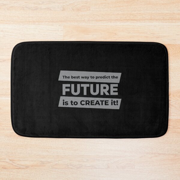Item preview, The best way to predict the future is to create it! (Silver in Black) designed and sold by ResuWreck.