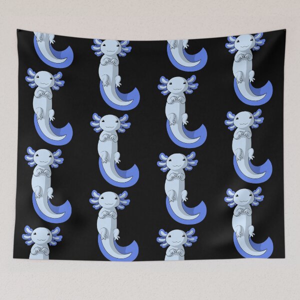 Item preview, Blue Axolotl | Cute Anime Axolotl Illustration designed and sold by ProdbyNiECO.