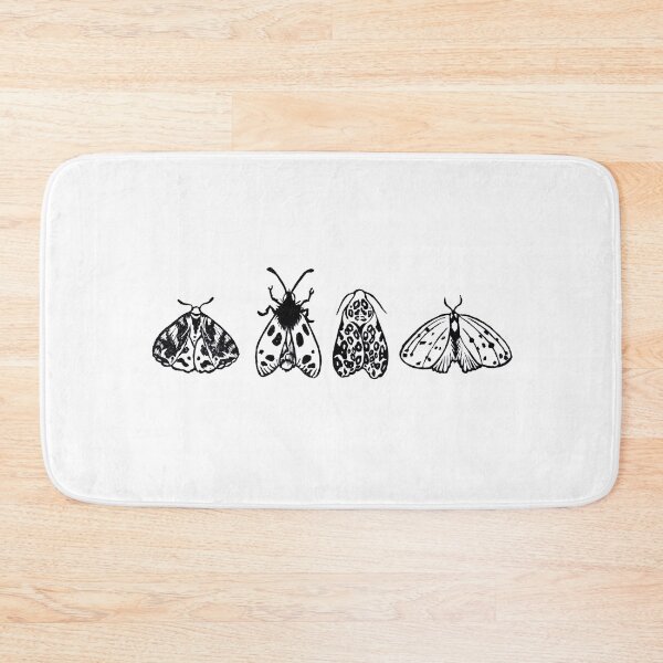 Item preview, Moth Lino Print Design designed and sold by AnitasArtStore.