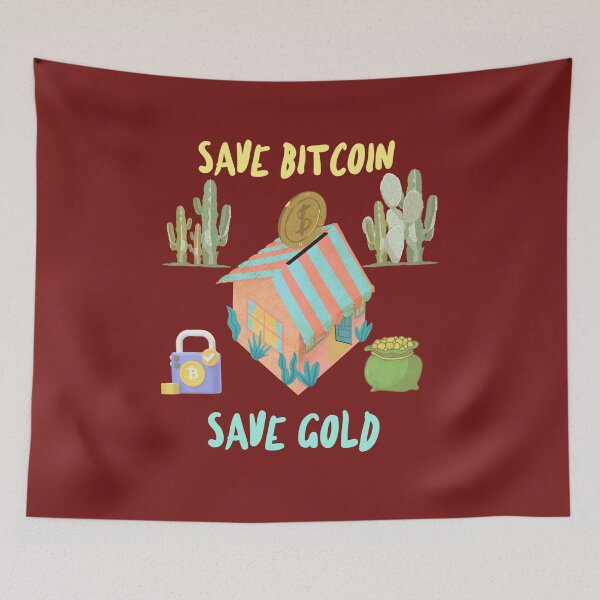 Artikelvorschau, Sparen Sie Bitcoin Sparen Sie Gold entworfen und verkauft von weeomano.