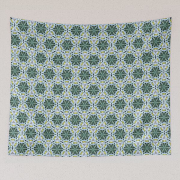 Item preview, Moraea ciliata 1.7 -  Green and Yellow Star Pattern designed and sold by FRLF.