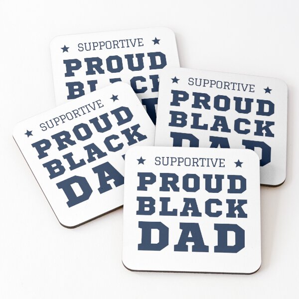 Item preview, Mens Proud Supportive Black Dad | Father's Day Gift designed and sold by Nepaz-Designs.