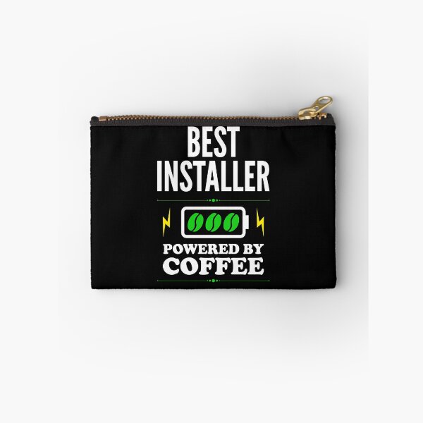 Artikelvorschau, Bester Installer Powered By Coffee für Installer entworfen und verkauft von SVPOD.