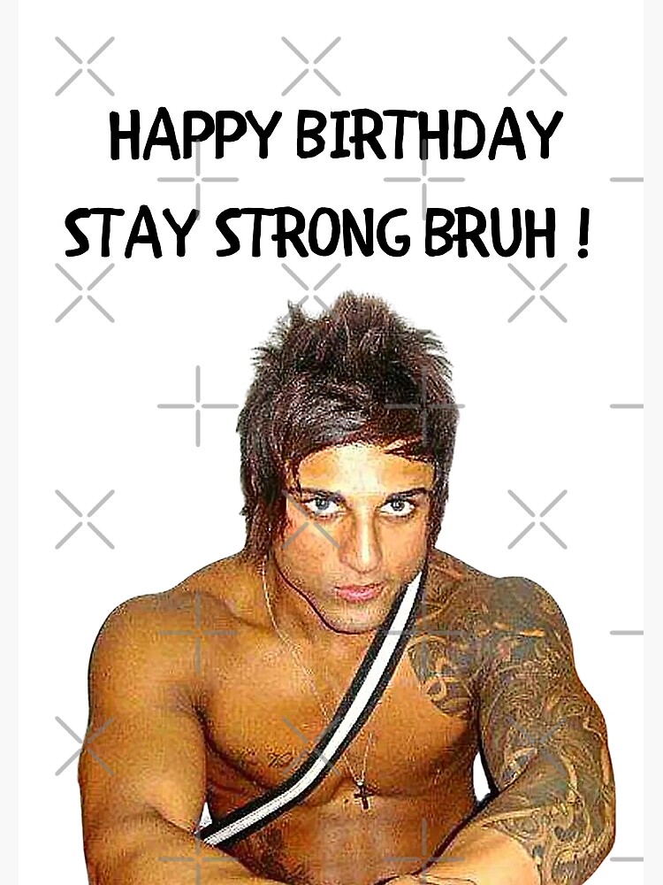 Zyzz Birthday T Card Poster For Sale By Freestylestore Redbubble